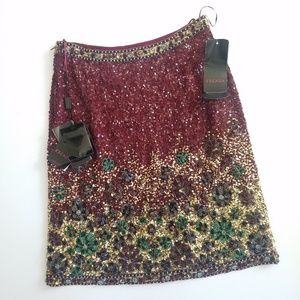 New ESCADA beaded sequinned skirt